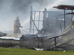 Sarah Willets | The Robesonian The 75,000-square-foot Hi Dollar warehouse was leveled by a fire on Wednesday. Town officials had recently requested that the building, which was being used for storage, be repaired or demolished, saying it was a safety hazard.