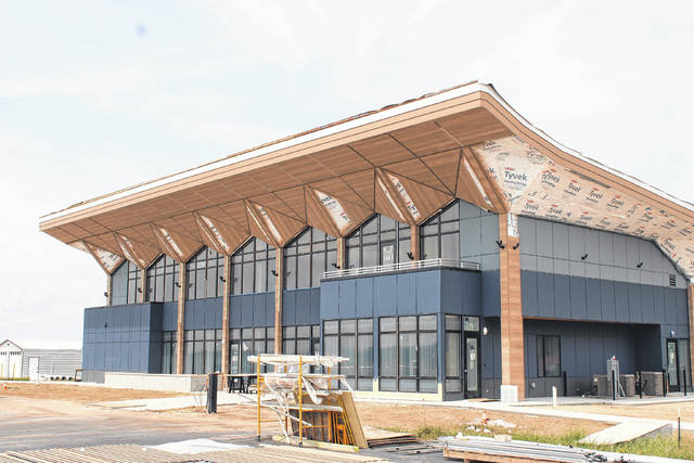 
			
				                                Work on the new Lumberton Regional Airport terminal building is nearly finished. The $3.7 million terminal building will be more than twice the size of the previous terminal and will provide various amenities for pilots and visitors.
                                 Jonathan Bym | The Robesonian

			
		