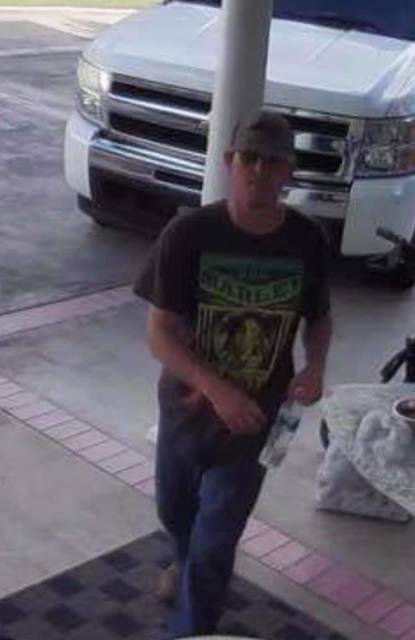 
			
				                                The Robeson County Sheriff’s Office is asking for help identifying this man who is wanted for questioning in connection with multiple vehicle thefts and break-ins in the areas of Carthage Road in Lumberton and North Creek Road in Orrum. Anyone with information about the man’s identity or whereabouts should call the Sheriff’s Office at 910-671-3170 or email sheriff@robesoncoso.org.
                                 Courtesy photo | Robeson County Sheriff’s Office

			
		