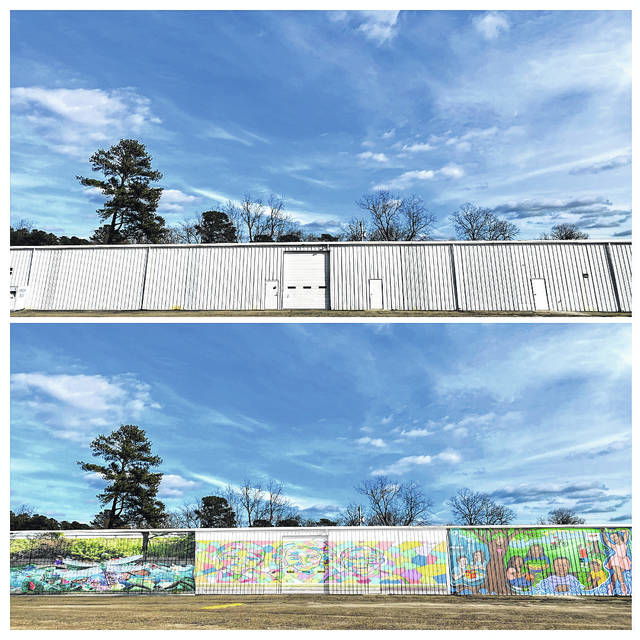 
			
				                                Shown is an example of the Robeson County Church and Community Center’s Home Store with the addition of three murals. The Center is holding a mural contest to give three artists the opportunity to display works of art for public visual consumption.
 
			
		
