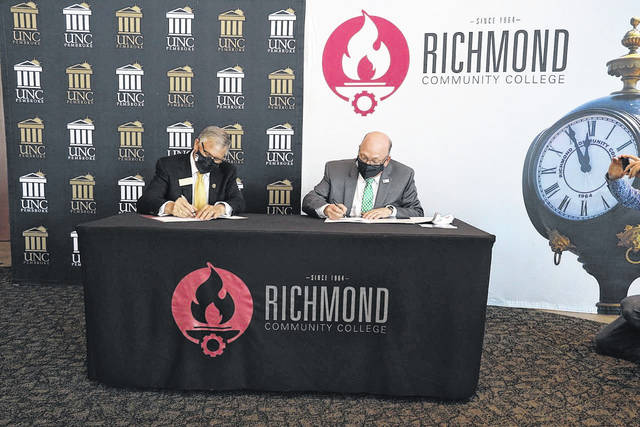 Partnership between UNCP and Richmond Community College strengthens teacher supply