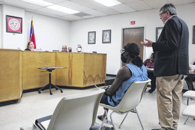 
			
				                                John Masters, of S. Preston Douglas and Associates, presents the Fiscal Year 2019-20 audit report to the Rowland Board of Commissioners on Tuesday.
                                 Tomeka Sinclair | The Robesonian

			
		