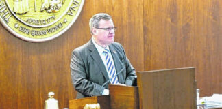 
			
				                                House Speaker Tim Moore presides over the chamber’s session on Tuesday. The N.C. House has approved legislation that would direct the state’s health agency to come up with a Medicaid Modernization Plan.
                                 Image from ncleg.gov livestream

			
		