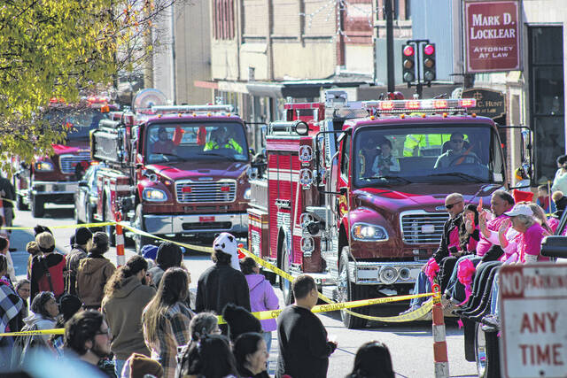<p>A series of fire trucks could be seen traveling down Elm Street Saturday for the Lumberton Christmas Parade held on Saturday, kicking off the parade season in Robeson County.</p>
                                 <p>Tomeka Sinclair | The Robesonian</p>