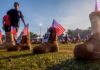 
			
				                                The Fort Bragg’s Directorate of Family and Morale, Welfare and Recreation, and Survivor Outreach Service office organized a boot laying memorial display at Hedrick Stadium earlier this week. The memorial displayed more than 7,000 boots representing fallen service members.
 
			
		