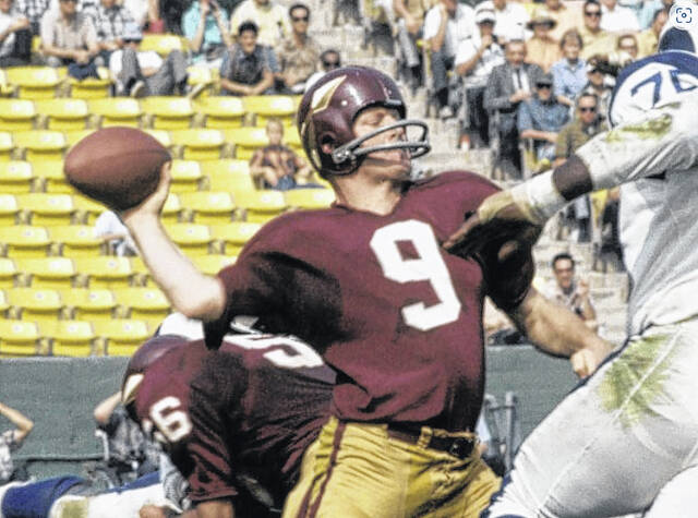 sonny jurgensen  SPORTS LIST OF THE DAY