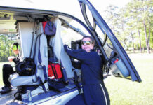
			
				                                Breed Inglee who has been flying for 16 years piloted the flight for life helicopter which is based out of Columbus County Hospital.
                                 Mark DeLap | Bladen Journal

			
		