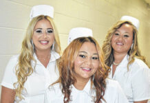 
			
				                                Dolly, Loretta and Latasha Rice will all become Robeson Community College graduates today, earning an Associate of Applied Science in nursing.
                                 Photo courtesy RCC

			
		