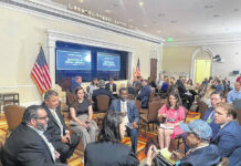 
			
				                                Kamala Harris visit with Larry Edwards, from the Lumbee Tribe of North Carolina, in a breakout session during the Rural Communities in Action event in the White House recently.
                                 Photos courtesy Lumbee Tribe of North Carolina

			
		