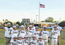 
			
				                                The West Robeson Majors (age 11-12) Dixie Youth Baseball team won the district championship Wednesday at the Pembroke Recreation Complex. They will travel to Mount Holly for the state tournament, which begins July 12. Pictured, in the front row, from left, are Ethen Carter, Kolton Locklear, Greylan Castro, Mason Locklear and Zaiden Hunt. In the second row, from left, are Jace Freeman, Kaleb Jacobs, Josiah Bullard, Tanner Clark, Jravin Lowry and Noah Locklear. In the back row, from left, are coaches Servando Castro, Kelvin Jacobs and Marcus Hunt.
                                 Contributed photo

			
		