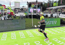 
			
				                                Peter Ormsby runs during the Challenge Roth triathlon Sunday in Roth, Germany.
                                 Contributed photo | Peter Ormsby

			
		